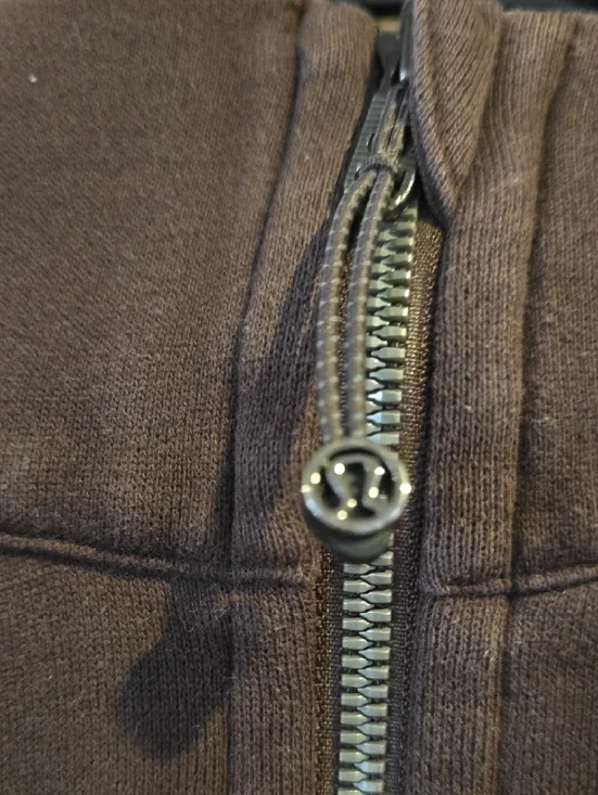 lululemon athletica Brown Half-Zip Cropped Hoodie - Picture 2 of 3